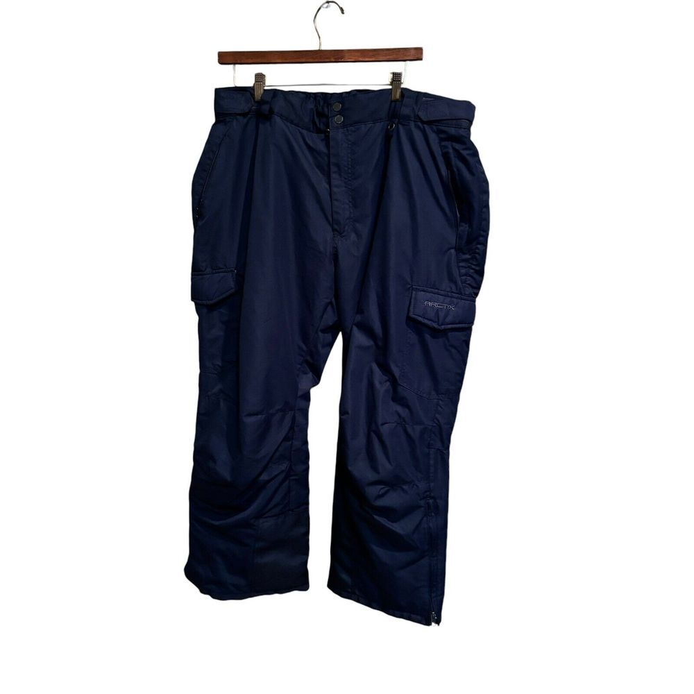 Arctix Men's Short Navy Blue Snow Ski Snowboard Adjustable Waist Pants Size XXL